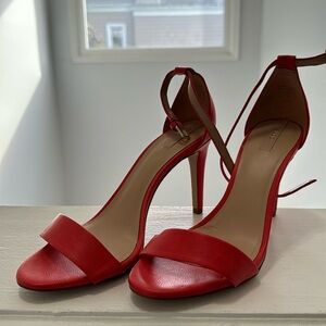 Aldo red strappy heel